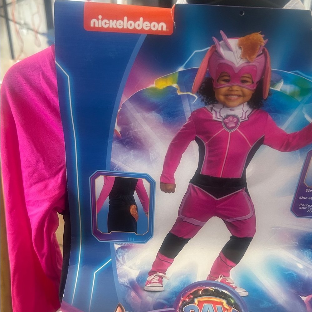 Nickelodeon paw patrol Skype  Pink and Black Superhero Costume for Kids